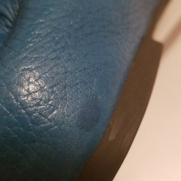 TORY BURCH Teal 8.5 M Tumbled Leather Reva Flats - Picture 8 of 8